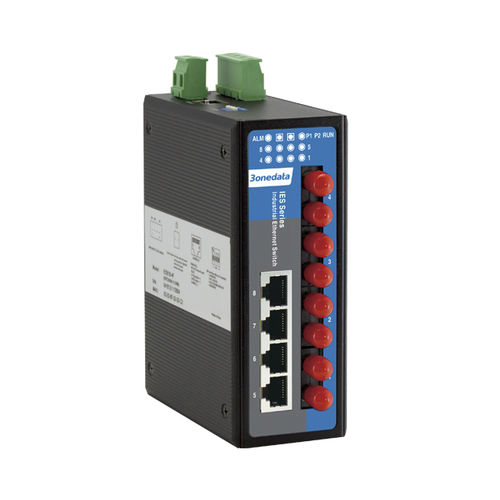 8 ポートイーサネットスイッチ - IES618 Series - 3onedata Co.,Ltd. - 管理型 / レベル 2 / 光ファイバー