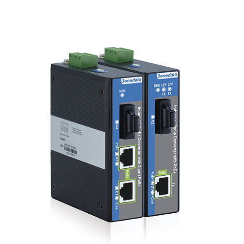 メディア変換器 - IPMC100 Series - 3onedata Co.,Ltd. - ギガビットイーサネット / 産業用 / PoE