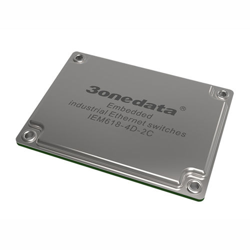 管理型イーサネットスイッチモジュール - IEM618-4D-2C - 3onedata Co.,Ltd. - 8 ポート / レベル 2 / 組み込み