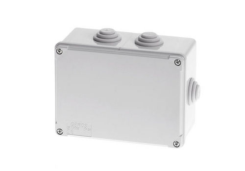 壁取り付け式ジャンクションボックス - 150 x 110 x 75 mm, IP 54 | GR17058 - GEROS - 防水・防塵性能 / プラスチック製 / 伸縮素材メンブレン付