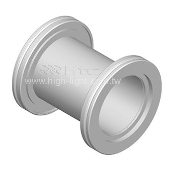 ステンレススチール製ニップル - ISO-N series - Highlight Technology Corp. - フランジ取り付け / 真空用