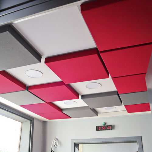 合成繊維サンドイッチパネル - ACUSTIART-3D - Acústica Integral - Soundproofing - アルミニウム / 天井用 / 屋内用