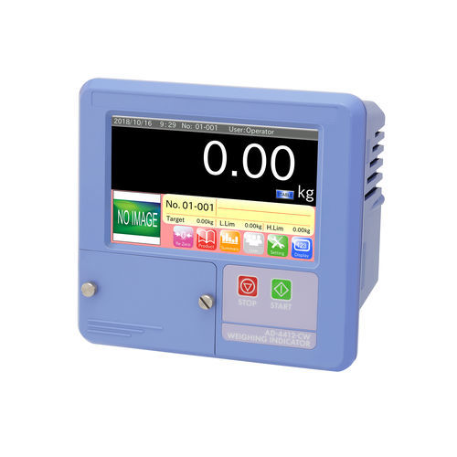 タッチパネル付き重量表示装置 - AD4412-CW - A&D COMPANY, LIMITED - パネル設置用 / 防水・防塵性能 / IP65