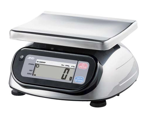 液晶ディスプレイ天秤 - SK-WP series - A&D COMPANY, LIMITED - ステンレススチール製 / IP65 / 防水・防塵性能