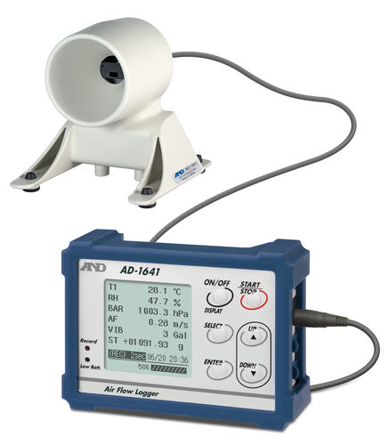 温度データロガー - AD-1641  - A&D COMPANY, LIMITED - 相対湿度 / 気圧計の圧力 / 空気流量