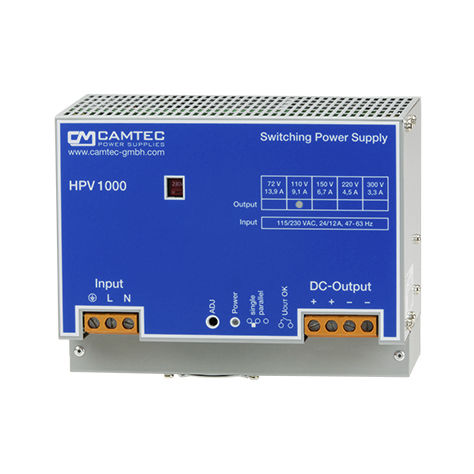 DINレール電源 - HPV10001 - Camtec Power Supplies GmbH - AC/DC / スイッチング / 単相