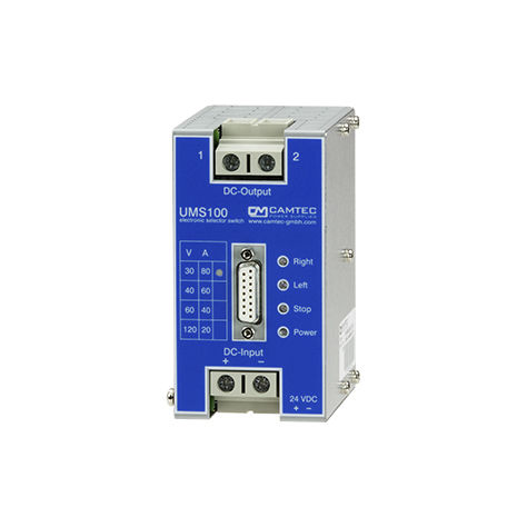 DC固体継電器 - UMS00025 series - Camtec Power Supplies GmbH - パネル取り付け用 / 電源 / MOSFET