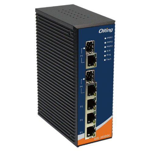 管理型イーサネットスイッチ - IGS-3032GC - Oring Industrial Networking Corp. - 5 ポート / 10/100BaseT(X) / レベル 2