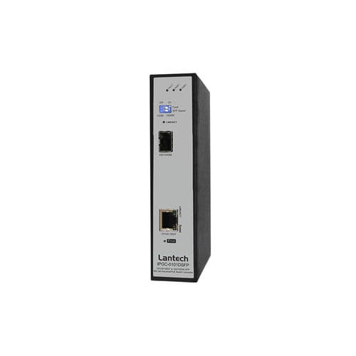 スマートスイッチ変換器 - IPGC-0101DSFP series - Lantech Communications Europe GmbH - 2 ポート / DINレール / DIP