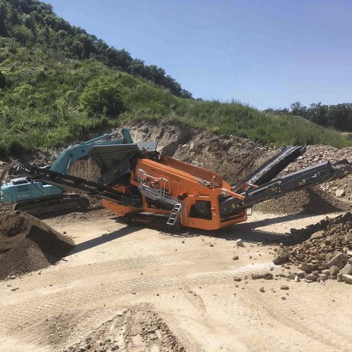 リサイクル用ホッパー スカルパ― - RSS514 - Rockster Austria International GmbH - 移動式 / バルク材用 / ダブルデッキ
