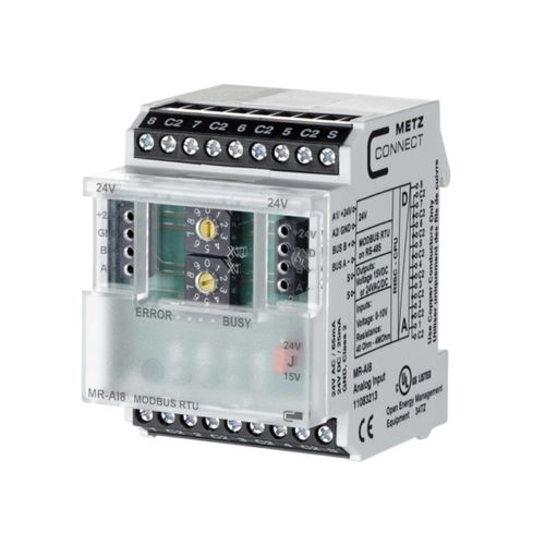 アナログ入出モジュール - MR-AI8 Modbus RTU - METZ CONNECT - Modbus RTU / アナログ入力8 / DINレール