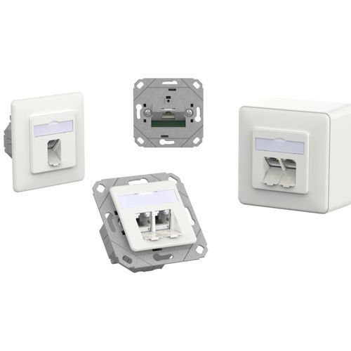 データ用コネクター - E-DAT C6A IDC - METZ CONNECT - RJ45 / プラスチック製 / 亜鉛圧力鋳造