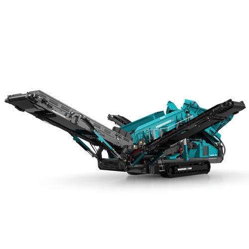 リサイクル用ふるい機 - WARRIOR 2100 SPALECK - Powerscreen - 移動式 / バルク材用 / 2フラクション
