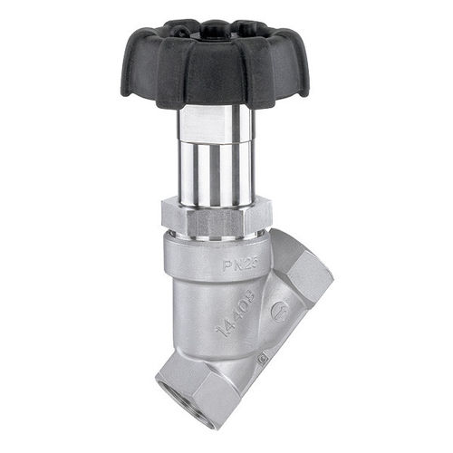 アングル シートバルブ - 507 - GEMÜ Gebrüder Müller Apparatebau GmbH & Co. KG - グローブ / 手動ハンドル付き / 制御