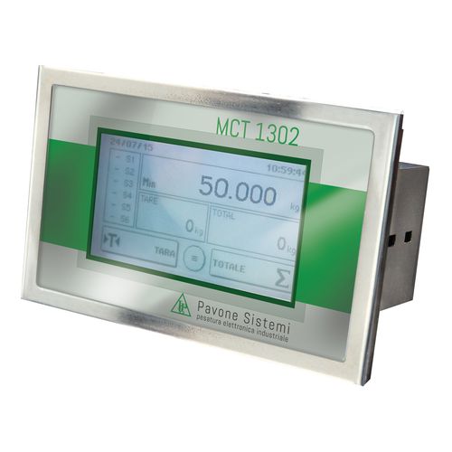 タッチスクリーン付き重量測定用制御機 - MCT 1302 - Pavone sistemi