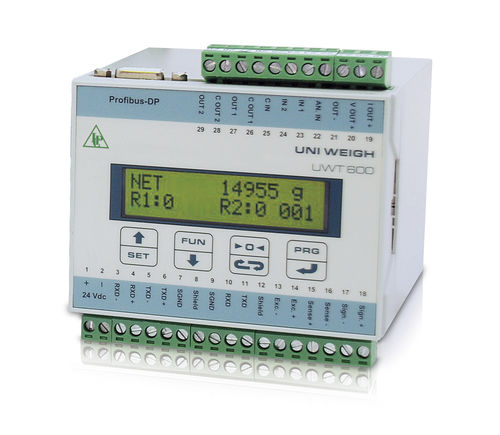 アナログ出力重量測定用トランスミッタ - UWT 600 - Pavone sistemi - Modbus RTU / DINレールマウント