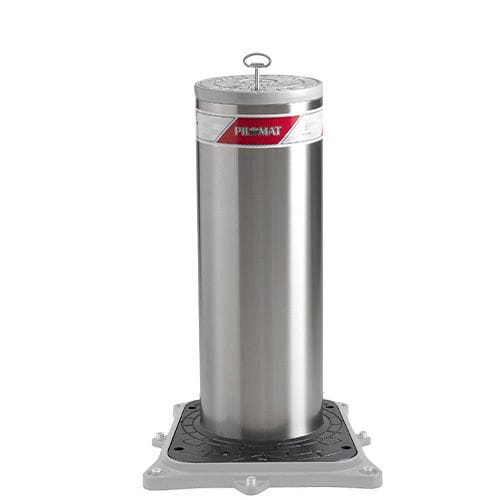 半自動伸縮自在ボラード - 220/P 600SA - PILOMAT - 空気圧式 / 歩行者区域 / ステンレススチール製