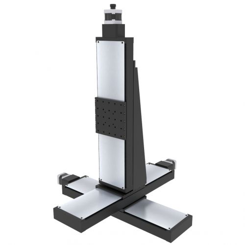 XYZ軸位置決めテーブル - XYZ-BSMA-LY-140H-300X300X300 - IntelLiDrives, Inc. - 電動式 / 3軸 / 精密
