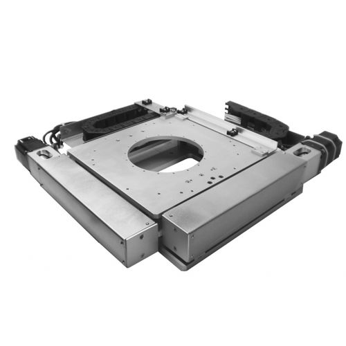 XY軸ポジショニングステージ - XY-OF-UL-350X350 - IntelLiDrives, Inc. - 回転 / 電動式 / 3軸