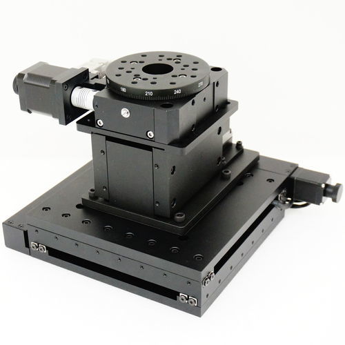 XY軸ポジショニングステージ - XY-OF-100x100J-MLVT-25J-RTLA-30-100HJ - IntelLiDrives, Inc. - 回転 / 電動式 / 2軸