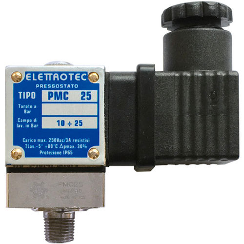 調整可能ピストン圧力スイッチ - PMC - ELETTROTEC s.r.l. - ダイヤフラム式 / SPDT / DINレール