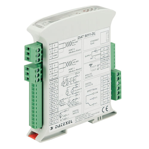 マルチチャンネルデータ取り込みシステム - DAT9011-DL - DATEXEL SRL - DINレール / スレーブModbus RTU / イーサネット