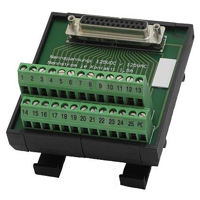 送電レールDIN取り付け用データ転送モジュール - USV-S-25-B - KALEJA GmbH - スクリュータ－ミナルブロック付き / ケーブルナップ用