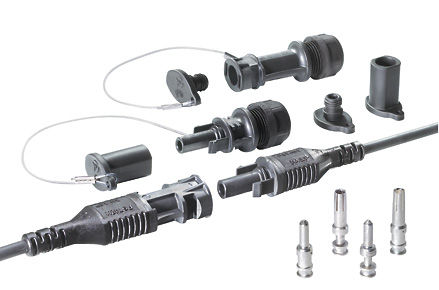電源コネクター - gesis® PST - WIELAND ELECTRIC - 円形 / 口金 / 光起電用途用