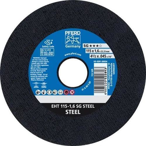 金属切断ディスク - EHT 115-1,6 SG - PFERD - スチール用 / 薄型