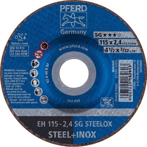 ステンレススチール用切断ディスク - EH 115-2,4 SG - PFERD - 薄型 / アングルグラインダー用