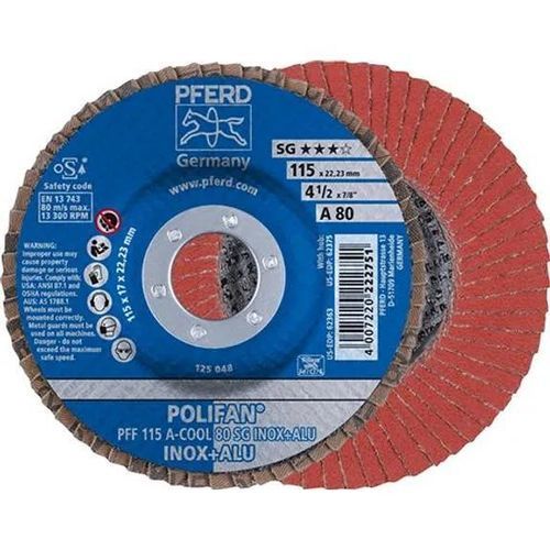 フラップディスク - PFF 115 A-COOL 80 SG - PFERD