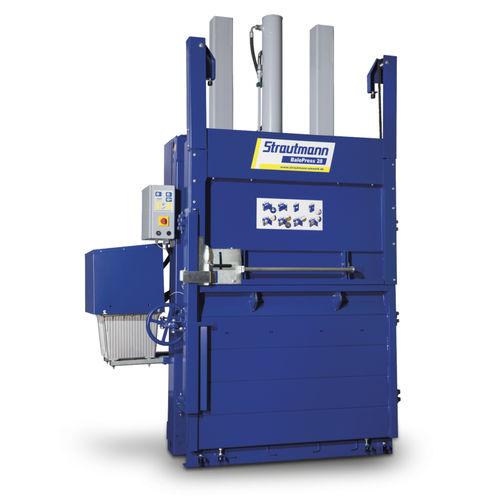 ダンボール紙用梱包機 - BalePress 28 - Strautmann Umwelttechnik - フィルム用 / 縦型 / 正面投入