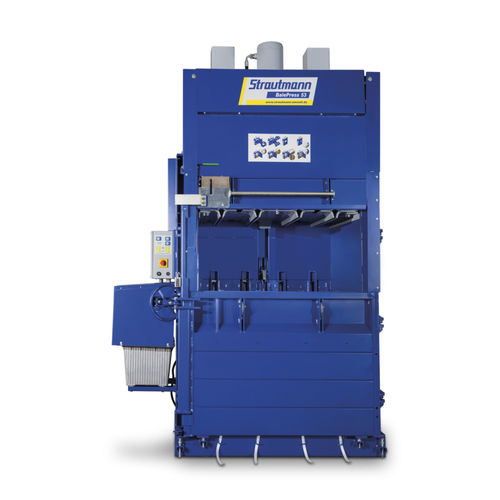 ダンボール紙用梱包機 - BalePress 53 - Strautmann Umwelttechnik - フィルム用 / 縦型 / 正面投入