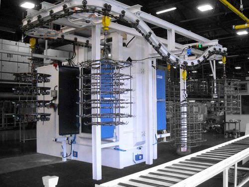 オーバーヘッド コンベヤ式ショットブラスト機 - Deltamatic  - TURBOTECNICA - 金属用 / 連続
