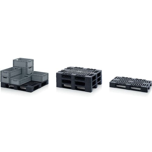 HDPEパレット - MP series - AUER Packaging GmbH - ISO / Euro / 輸送用