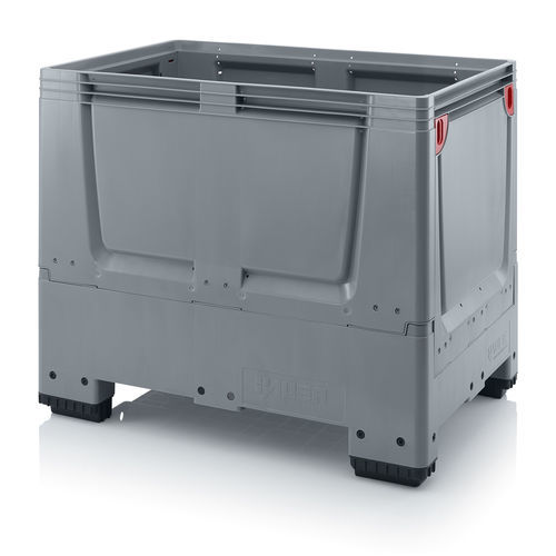 HDPEパレットボックス - KLX G 1208 11 F - AUER Packaging GmbH - 折り畳み式 / 積み重ね式 / 換気付き