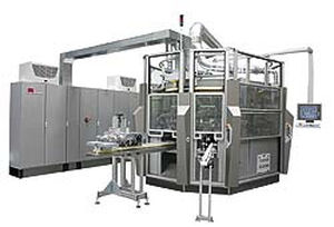 サーボドライブスクリ—ン印刷機 - max. 80 p/min | RS 3480 - Isimat - 3色 / ガラスビン用 / プラスチック製ボトル用