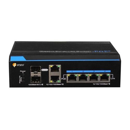 ギガビットイーサネットスイッチ - IAM-5SE1004MUC - eneo - 非管理型 / 4 ポート / DINレール