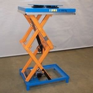シザー昇降台 - HT-T-H-005-2021-90 - ADE-WERK - 油圧式 / 定置型 / 回転テーブル付