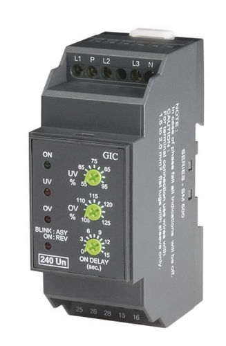 過電圧保護継電器 - SM 500 - General Industrial Controls (P) Ltd. - 電圧下 / 欠相 / 相不均衡