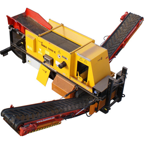 廃棄物用分離器 - MWA 1000 E - HAMMEL Recyclingtechnik GmbH - ドラム式