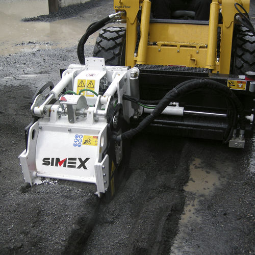 スキッドステアローダー用低温フライス盤 - PL 45.20 - Simex S.r.l - コンパクト / アスファルト用