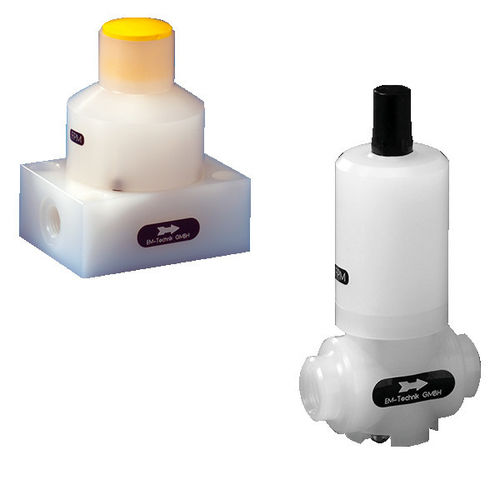 水用圧力調整器 - 5D - EM-Technik GmbH - 化学製品用 / メンブレン / PTFE