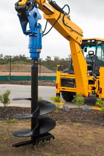 バックホウローダ用アースオーガー - S6 series - Auger Torque Europe Ltd. - 掘削機用