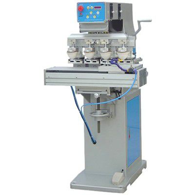 閉インキカップ付きパッド印刷機 - S4-250T - LC Printing Machine Factory Limited - 4色 / おもちゃ産業 / 電子部品