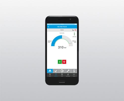 遠隔アクセスモバイルアプリケーション - B-APP - BAUER KOMPRESSOREN GmbH - 計算 / コンプレッサー用 / Android