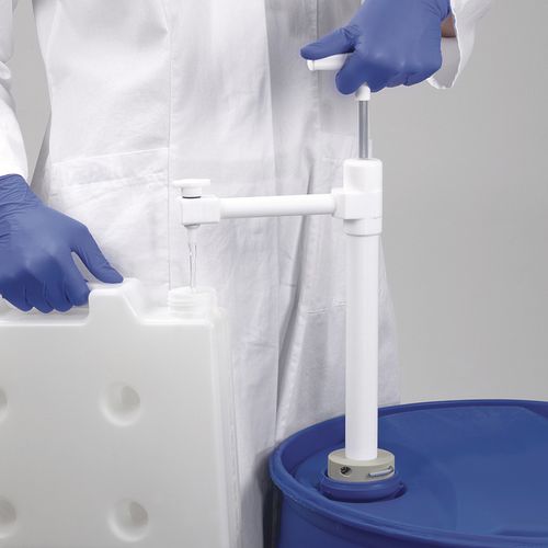 ピストン式ポンプ - 5606 series  - Bürkle - 化学製品 / 手動 / 半水中