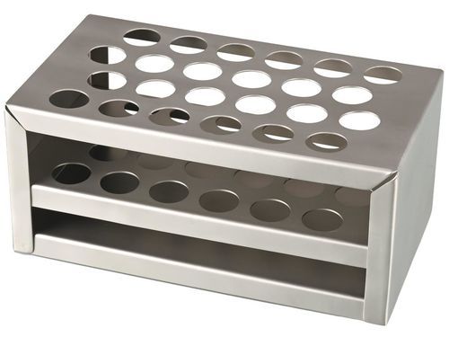 試験管用試験管立て - 9635-1006 - Bürkle - オートクレーブ / スチール製