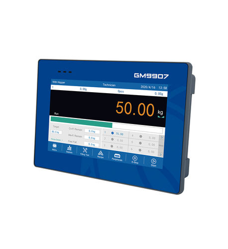 マルチチャンネル重量測定用制御機 - GM9907 - General Measure Technology Co., Ltd - Modbus RTU / IP65 / タッチスクリーン付き