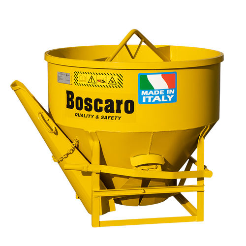 円錐形コンクリートスキップ - CL series - Boscaro s.r.l. - 底開き式